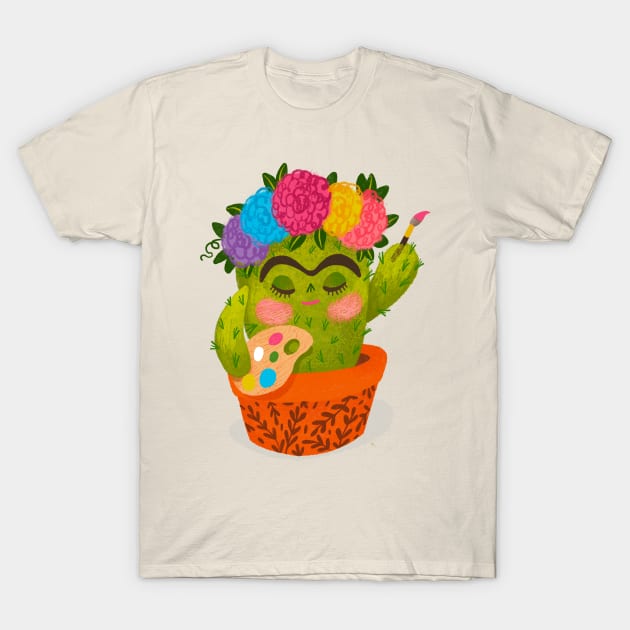 Frida Cactus T-Shirt by Kako Mako